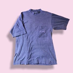 vintage Union Bay purple striped embroidery